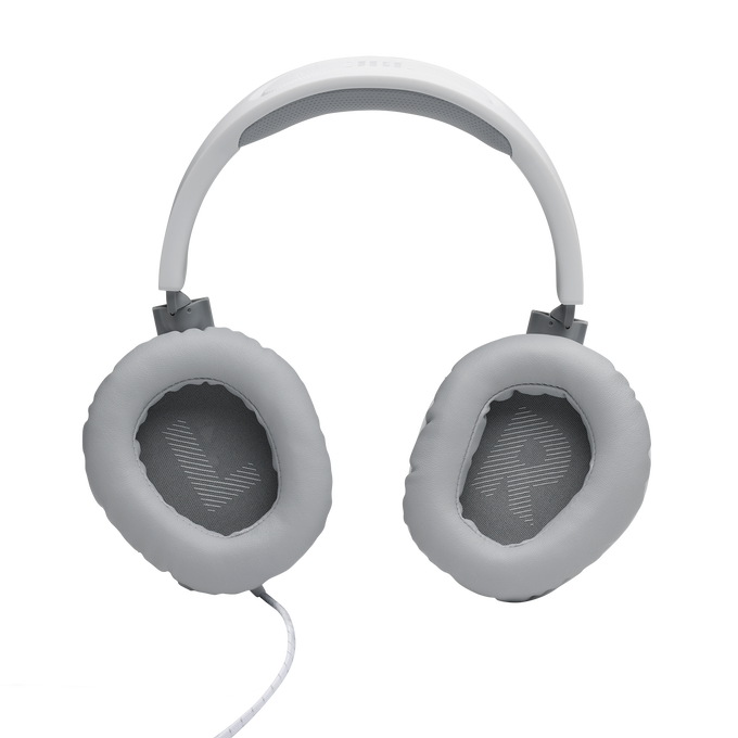 JBL Quantum 100 - White - Wired over-ear gaming headset with flip-up mic - Detailshot 3 image number null